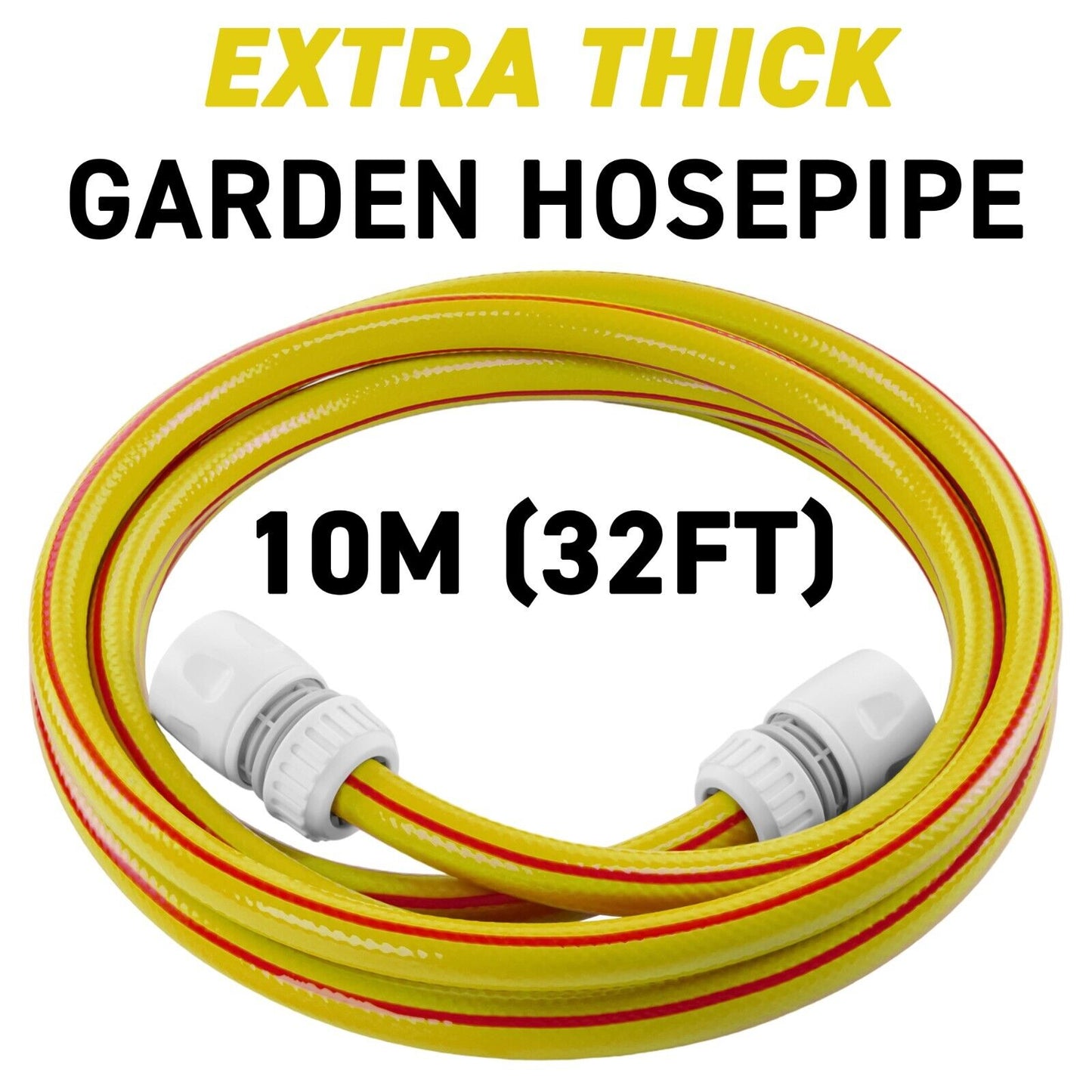 3/4" Royal Yellow Hosepipe Connection Set, 10m