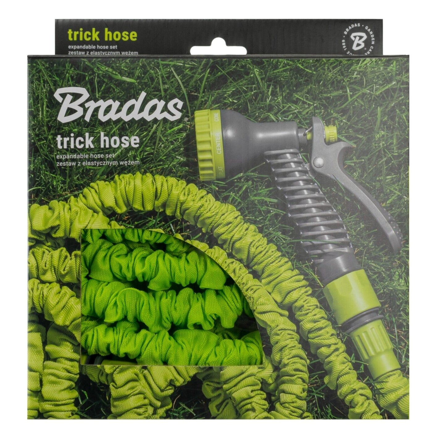 Green Expandable Pressure Water Hose Set with Sprayer