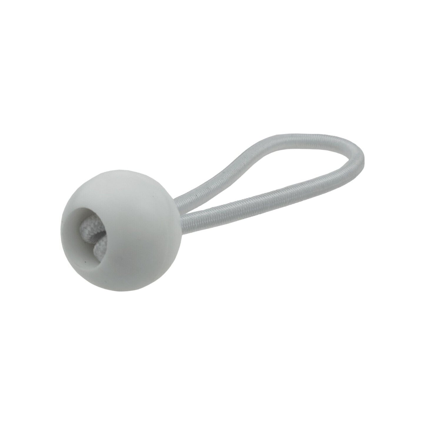 6" White Bungee Balls, (x40)
