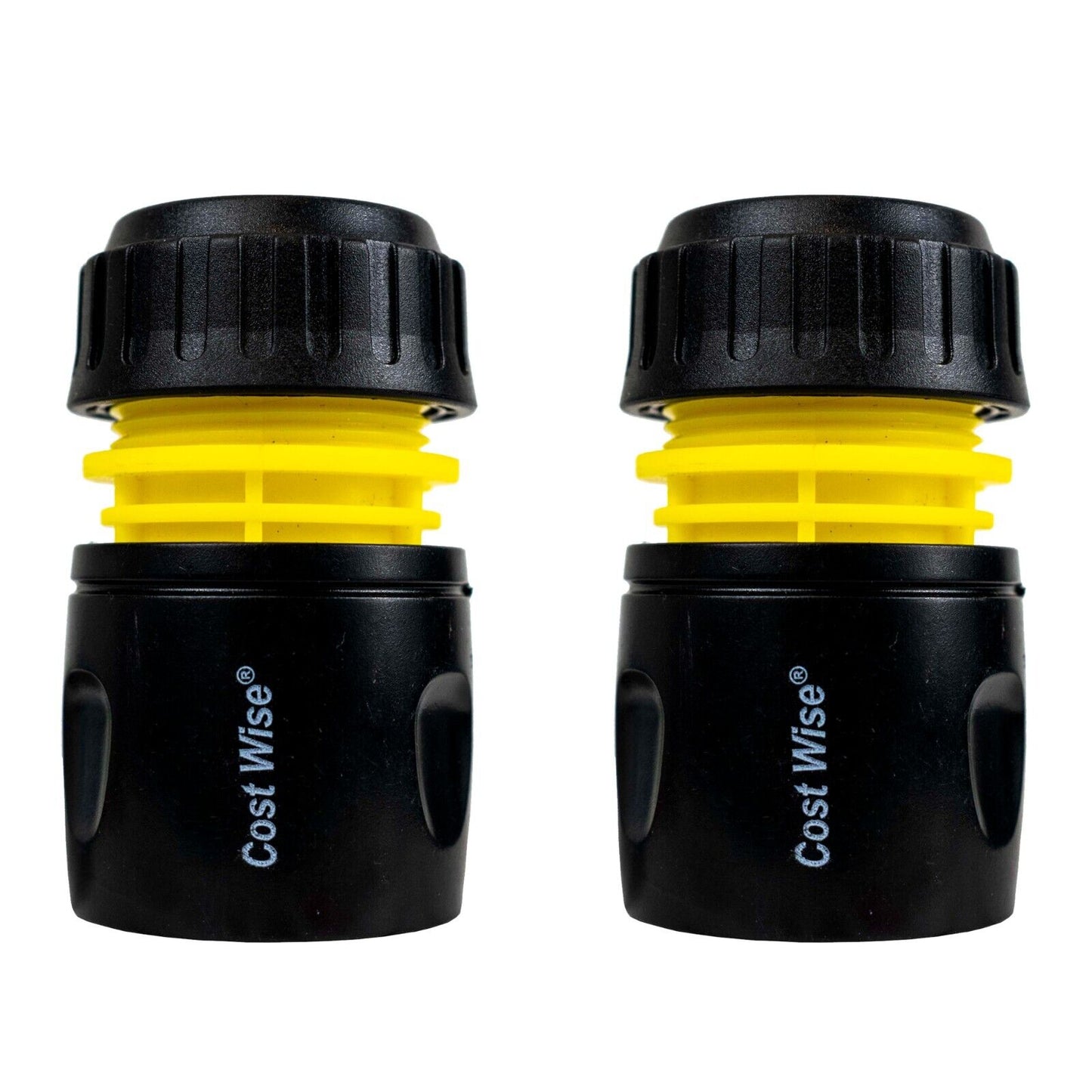 1/2" Garden Hosepipe Quick Release Connectors (2x Pack)