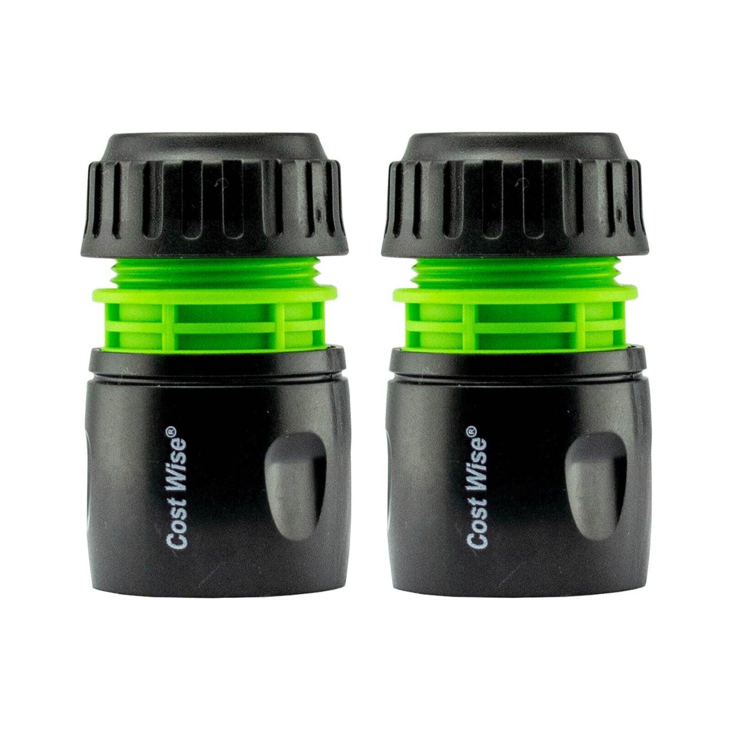 1/2" Garden Hosepipe Quick Release Connectors (2x Pack)