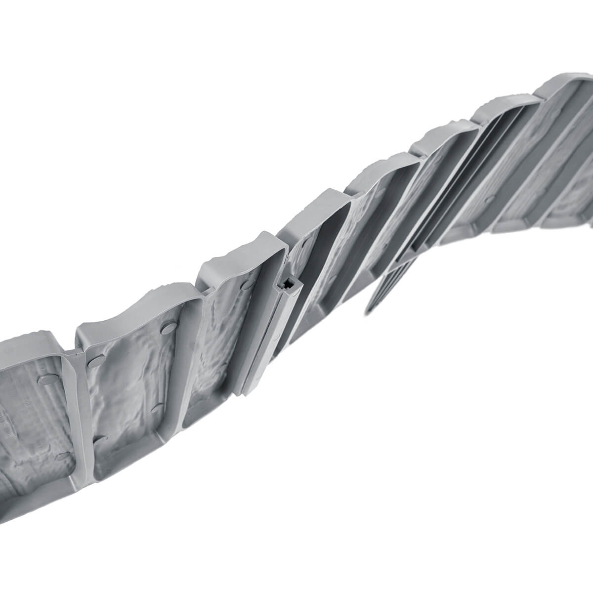Black Wood Texture Palisade Lawn Edging, 2.32m