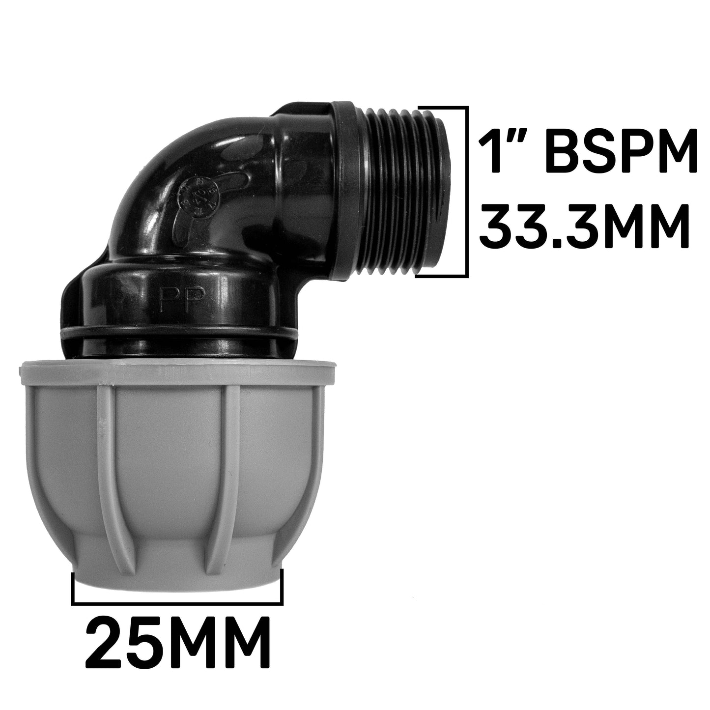 MDPE Pipe Elbow Compression Fittings