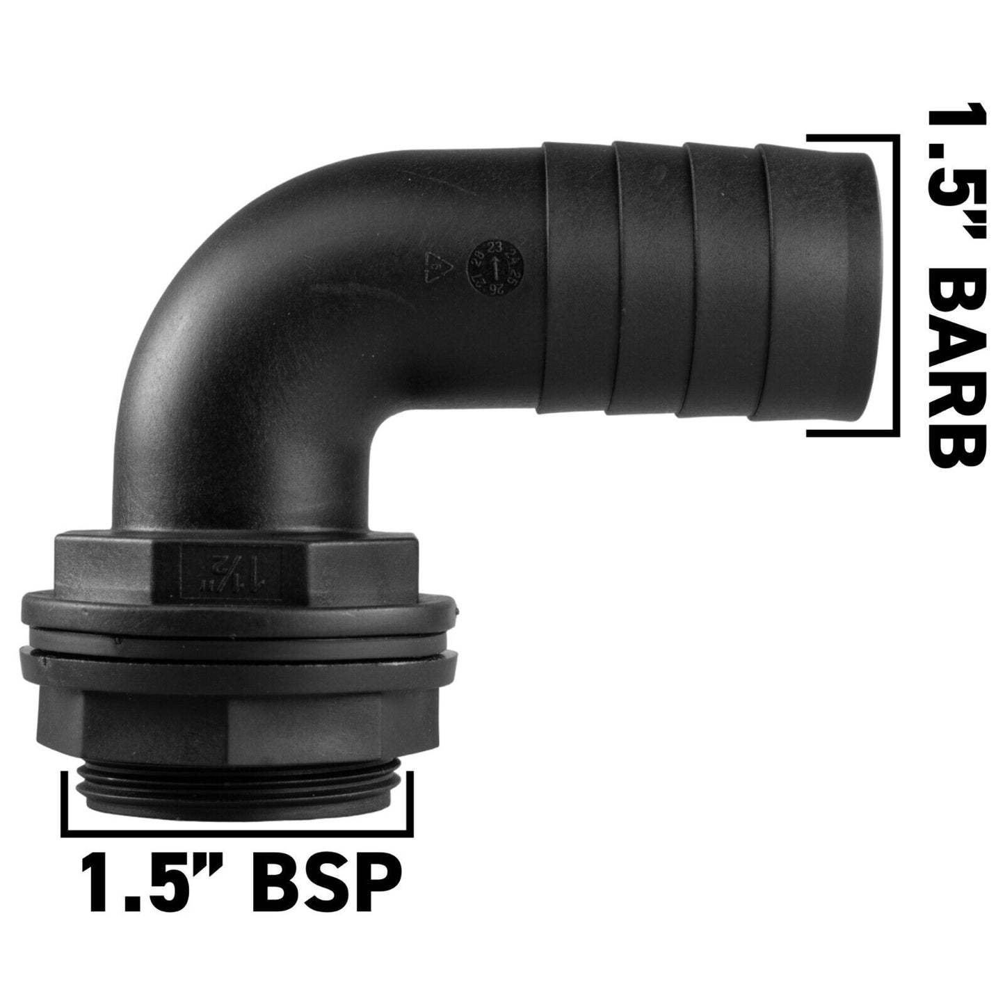 Water Butt Elbow Overflow Connector
