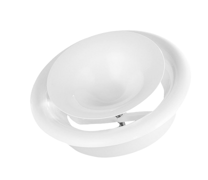 White Anemostat Intake Ceiling Valve, 150mm