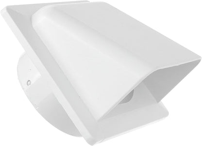 White External Louvre Vent with Hood, 100mm x 100mm