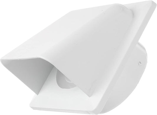 White External Louvre Vent with Hood, 100mm x 100mm