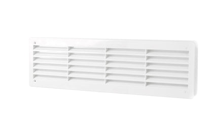 White Rectangle Louvre Door Vent, 70mm x 450mm