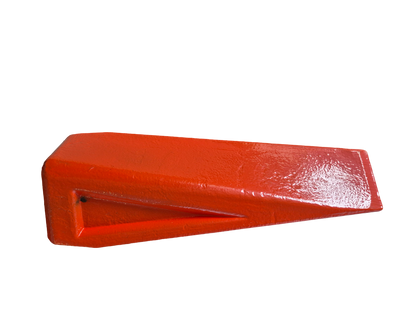 Red Twisted Steel Log Splitting Wedge, 2kg