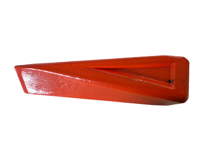 Red Twisted Steel Log Splitting Wedge, 2kg