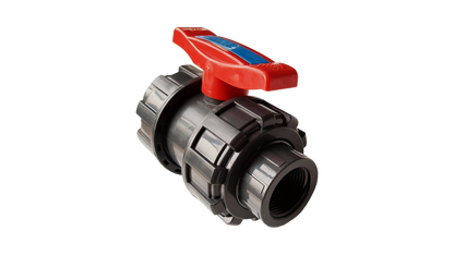 PVC Double Union Stopcock Valve, 3/4"