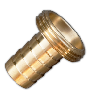 Brass 25mm Barbed Adapter with 1.25" BSP Male Thread