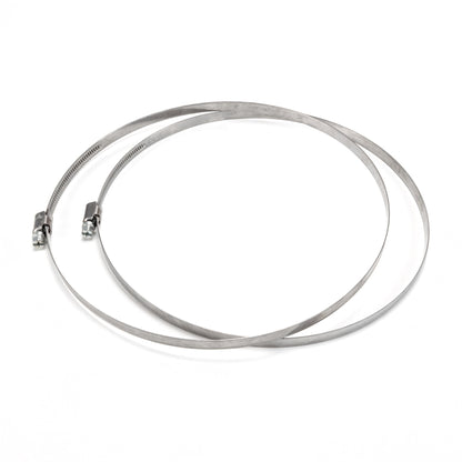 W2 Stainless Steel Hose Clips, 190mm - 210mm