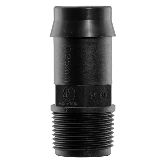 1" Irrigation Pipe Adapter with 3/4" BSPM Thread