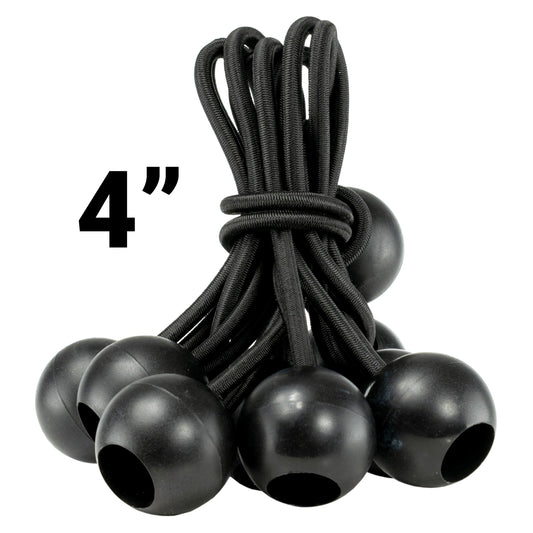 4" Black Bungee Balls, (x200)