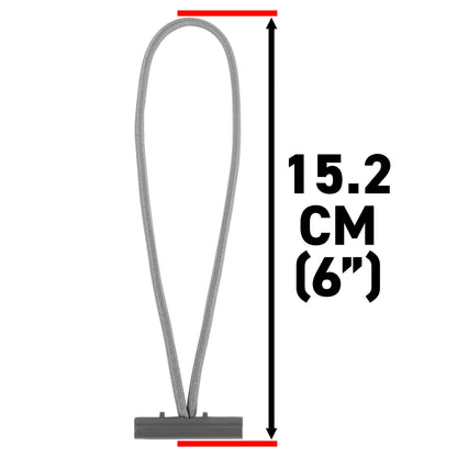 Bungee Loops with Metal T Bar, 6"