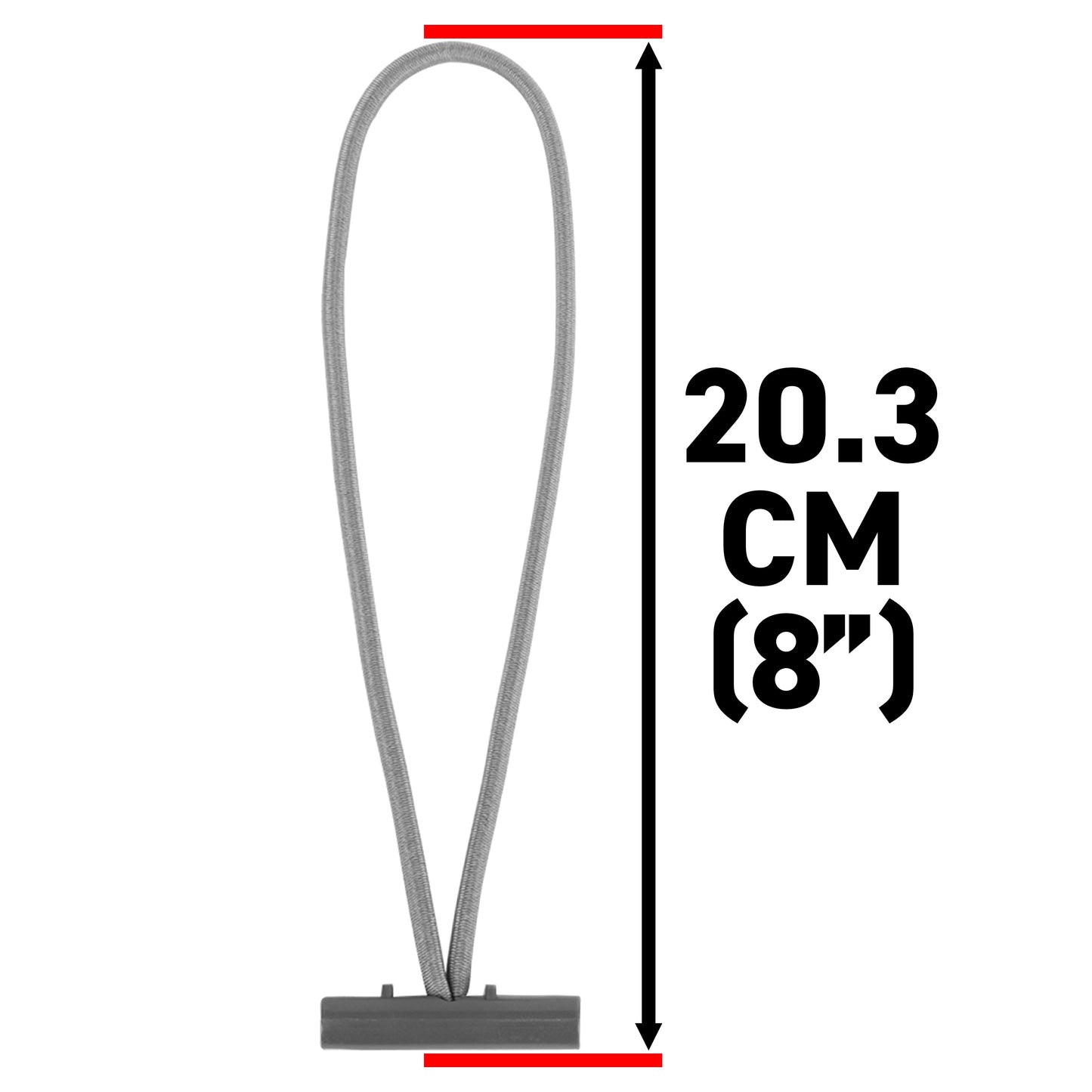 Bungee Loops with Metal T Bar, 8"