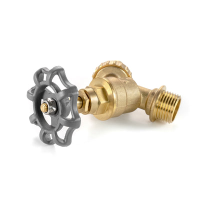Brass Barbed Single Turn Dial Bib Tap, 1/2" BSP
