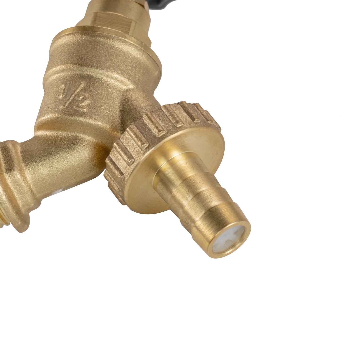 Brass Barbed Single Turn Dial Bib Tap, 1/2" BSP