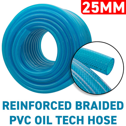 25mm Braided PVC Fuel Hose