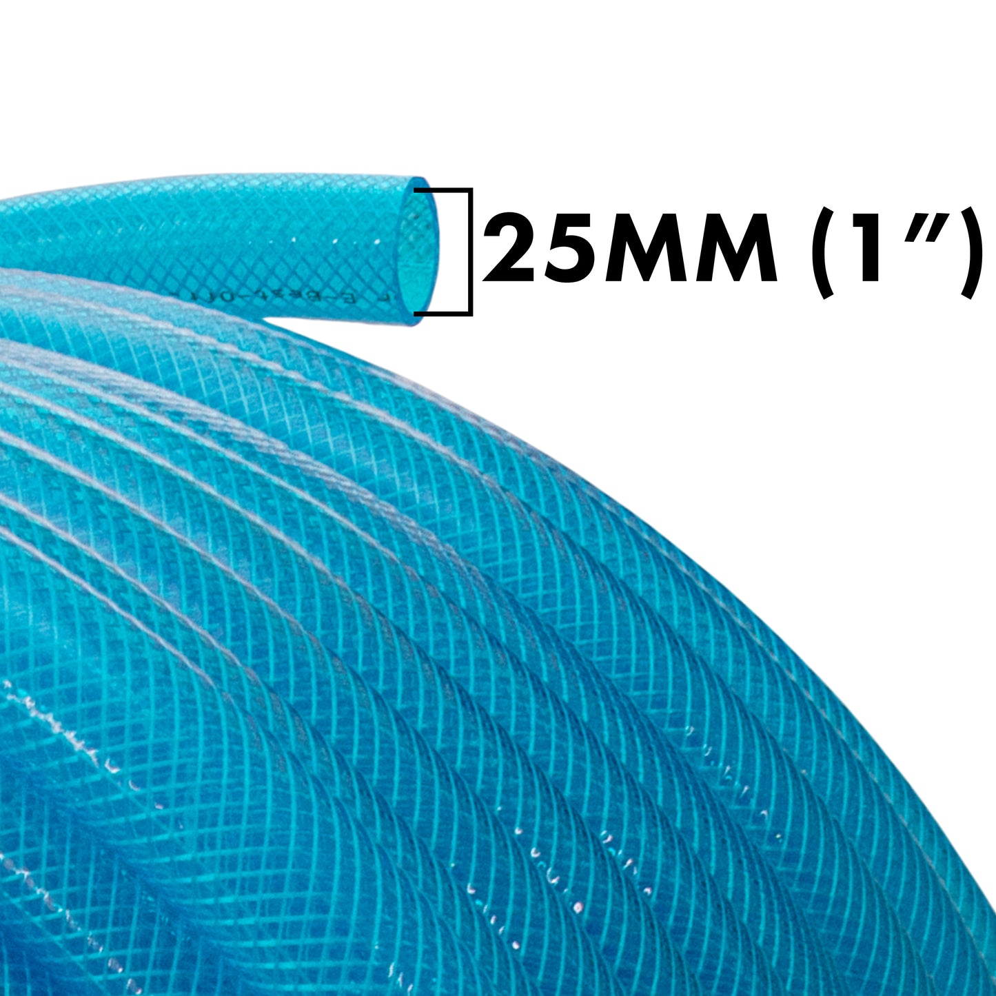 25mm Braided PVC Fuel Hose