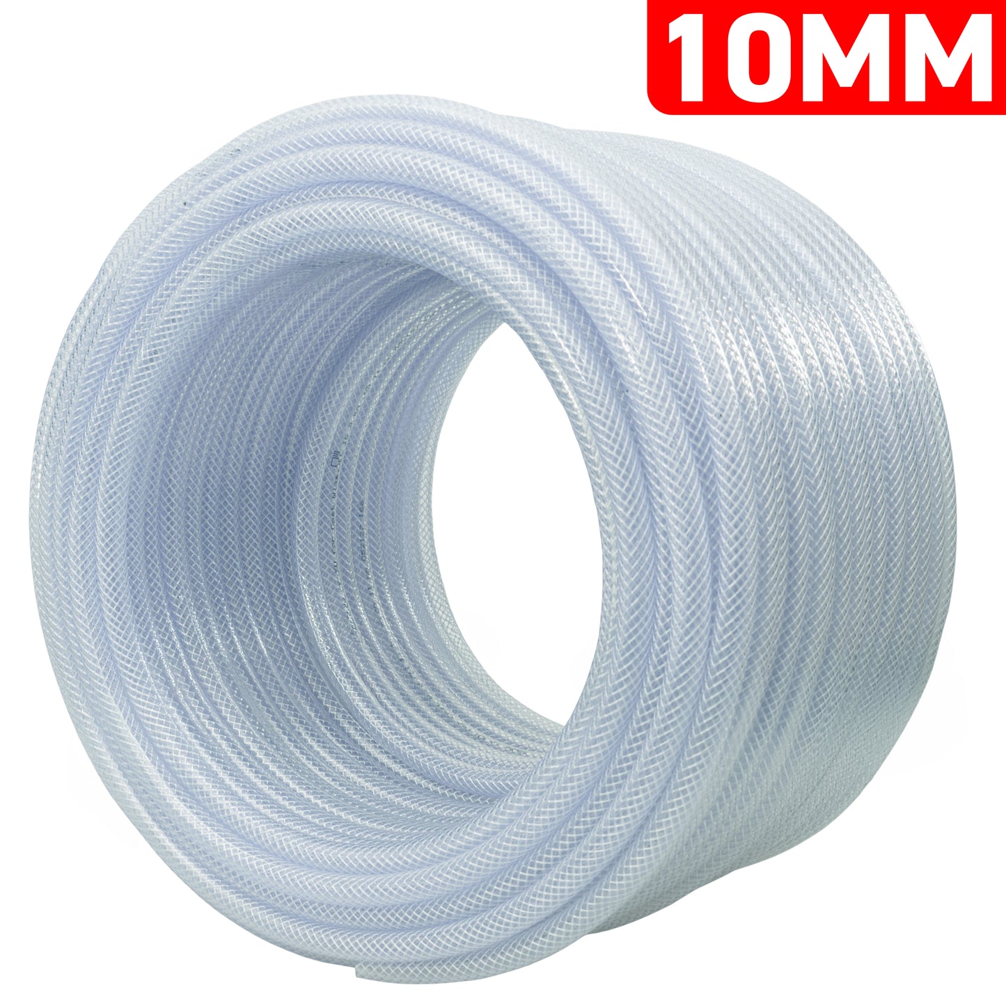 10mm Transparent Braided Reinforced Tech Hose