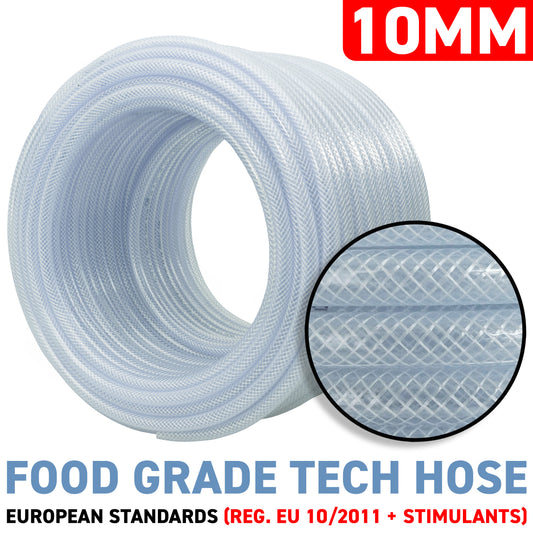 10mm Transparent Braided Reinforced Tech Hose