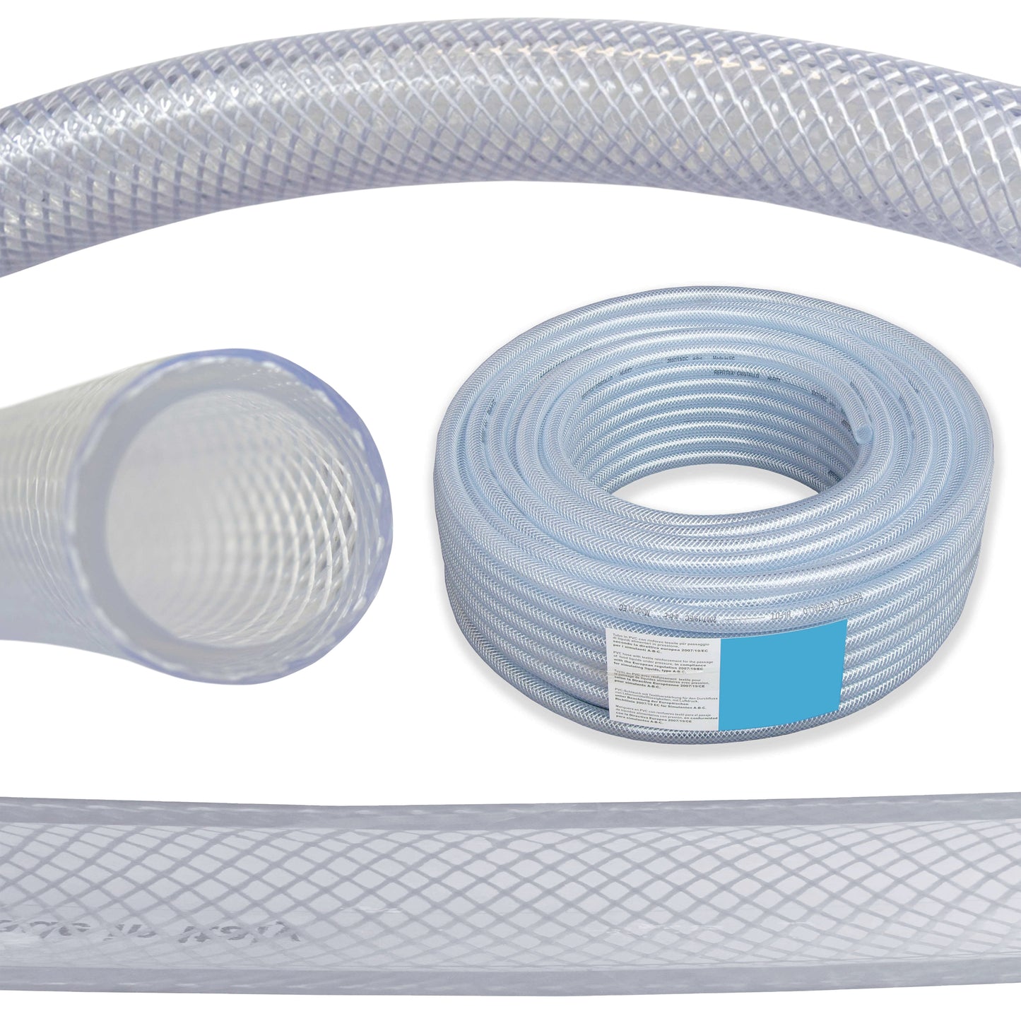 10mm Transparent Braided Reinforced Tech Hose