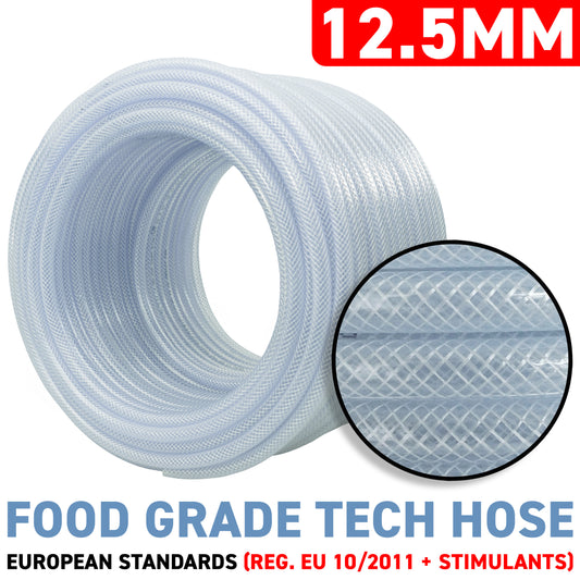 12.5mm Transparent Braided Reinforced Tech Hose