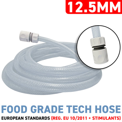 1/2" Braided Reinforced PVC Tech Hose & Connectors