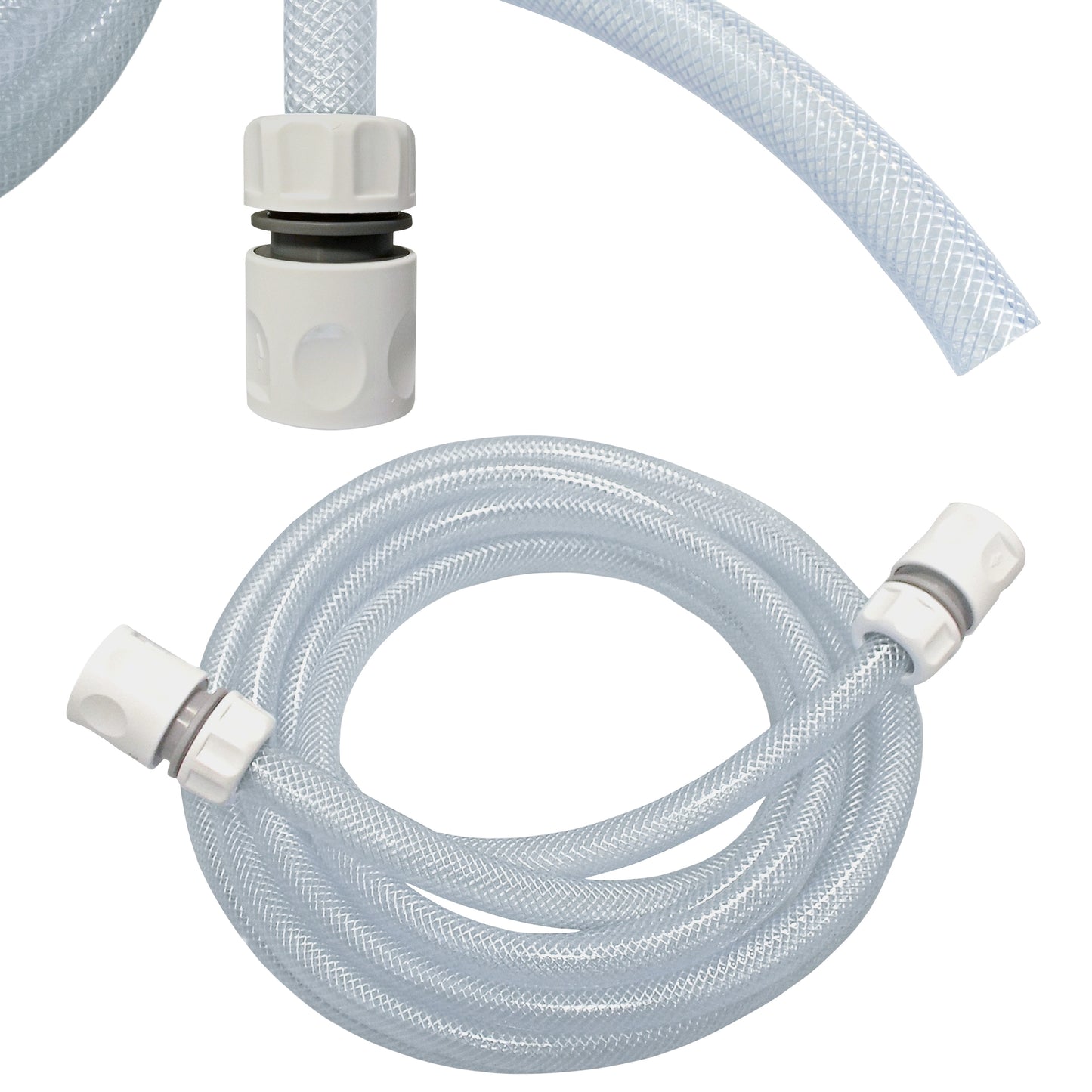 1/2" Braided Reinforced PVC Tech Hose & Connectors