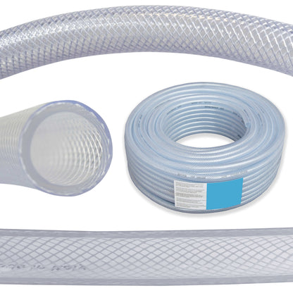 12.5mm Transparent Braided Reinforced Tech Hose