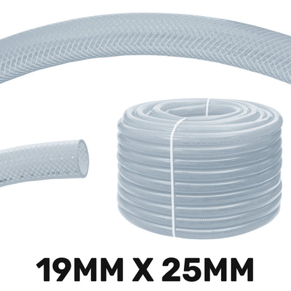 19mm Transparent Braided Reinforced Tech Hose