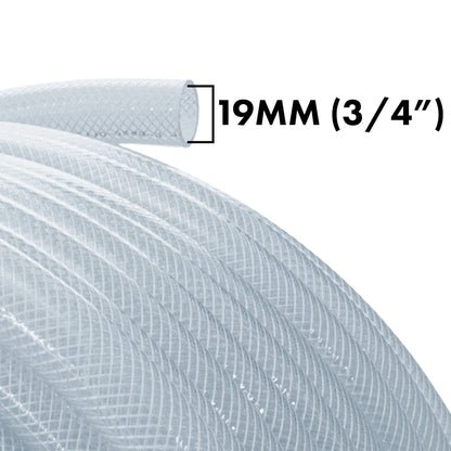 19mm Transparent Braided Reinforced Tech Hose