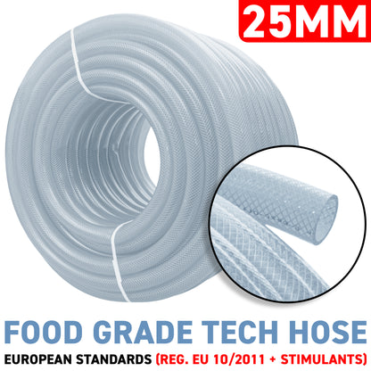 25mm Transparent Braided Reinforced Tech Hose