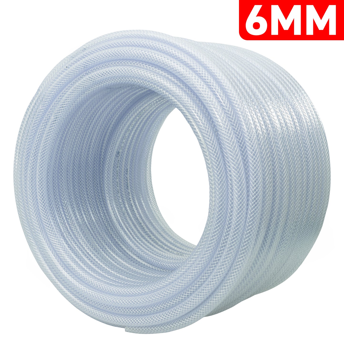 6mm Transparent Braided Reinforced Tech Hose