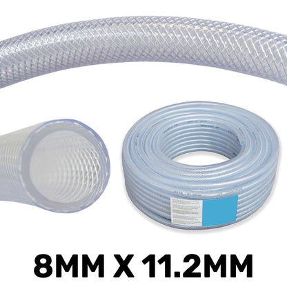 8mm Transparent Braided Reinforced Tech Hose