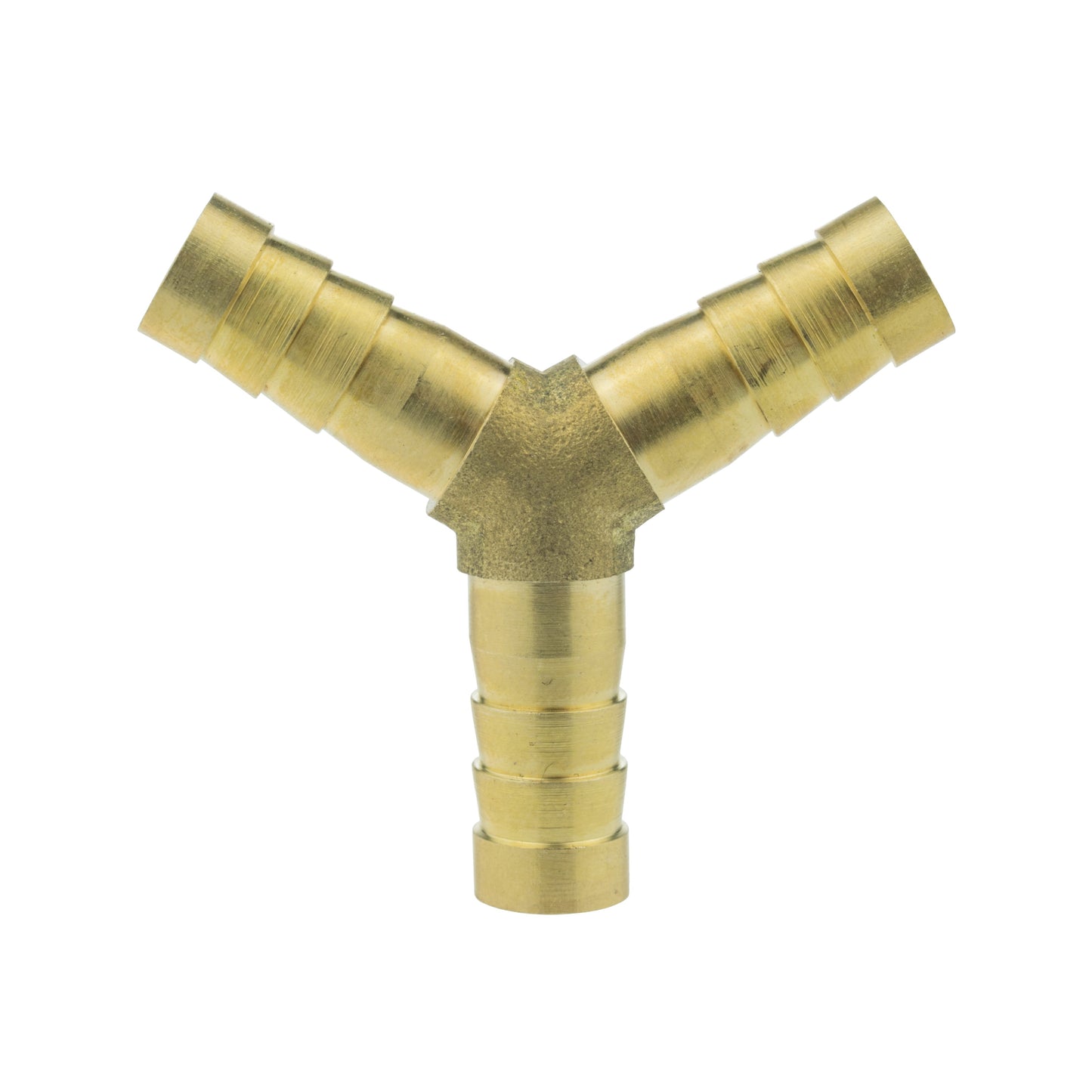 Brass 3-way Lateral Y-Tee Splitter, 8mm
