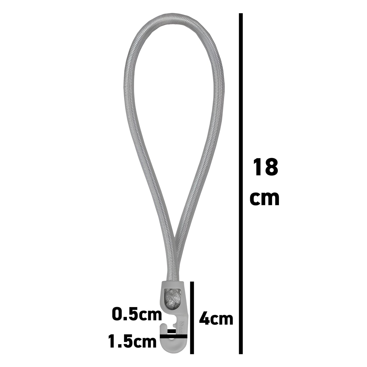 Bungee Loop with Hooks, 18cm
