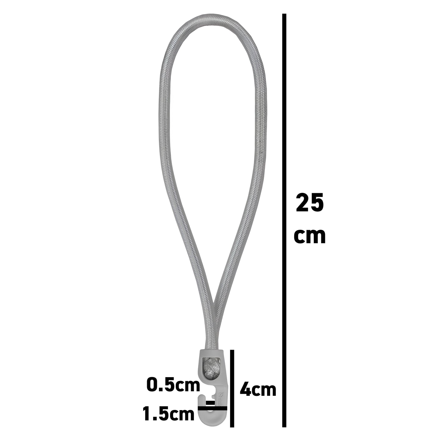 Bungee Loop with Hooks, 25cm