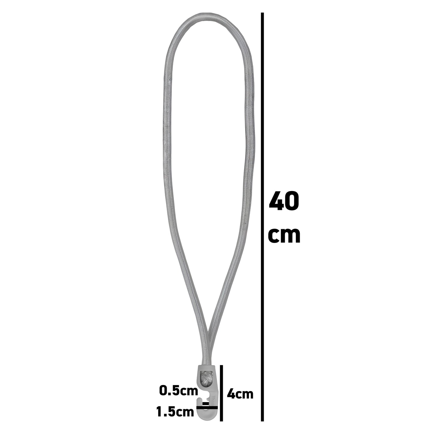 Bungee Loop with Hooks, 40cm