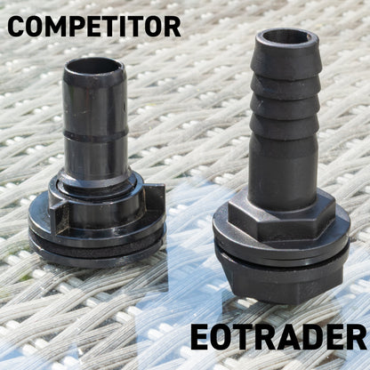 Water Butt Overflow Adapter with Nut & Washer, 3/4"