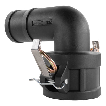 Type C Camlock Pipe Elbow Connector, 1.5"