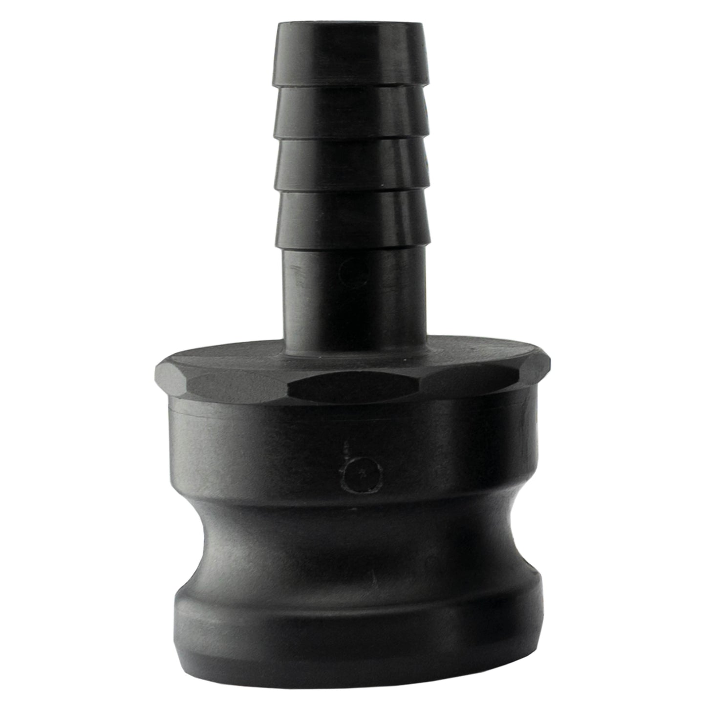 Type E Camlock Pipe Connector, 2" - 1" Barb