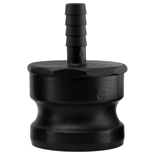 Type E Camlock Pipe Connector, 2" - 1/2" Barb
