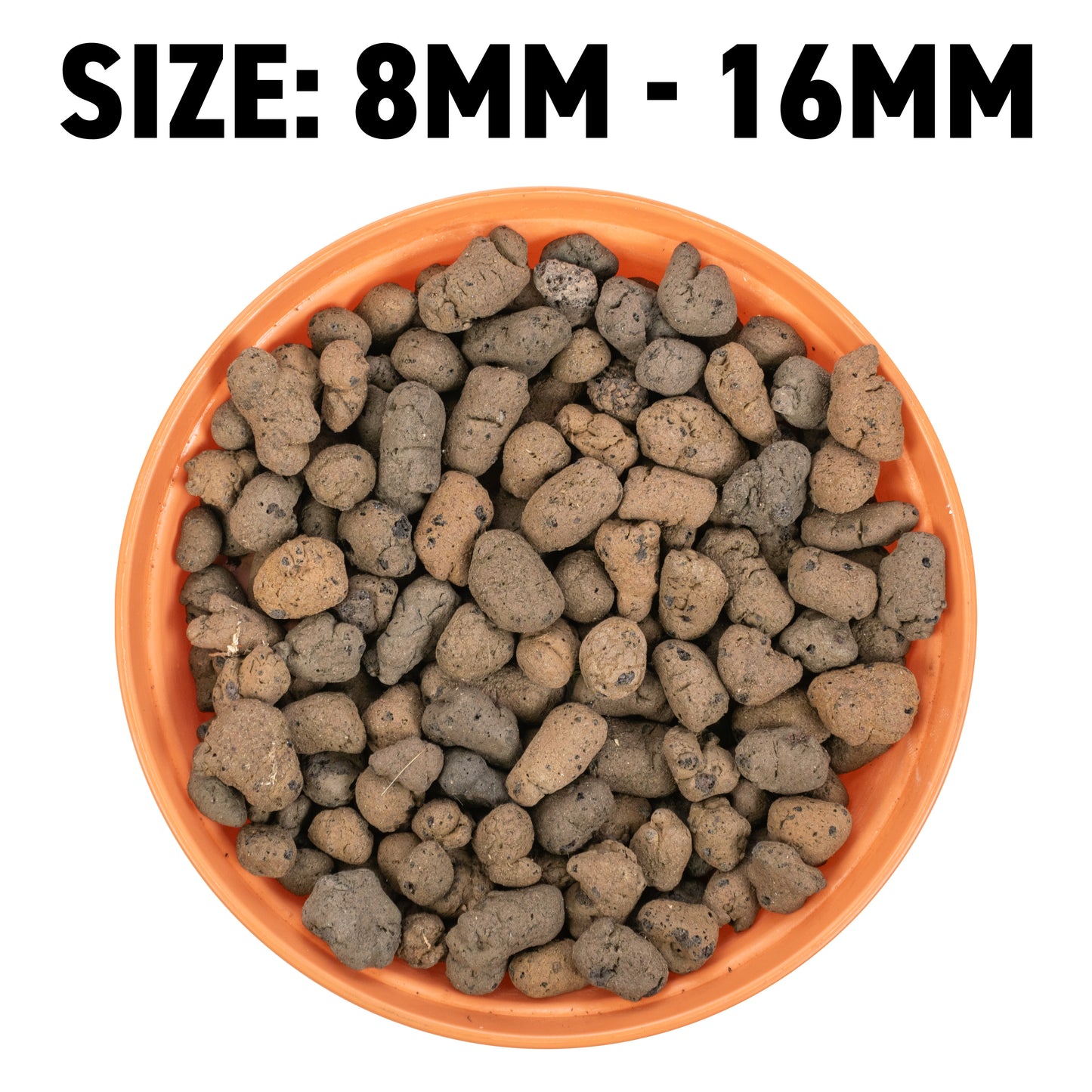 8mm - 16mm Clay Hydroponic Growing Pebbles for Plants