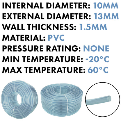 10mm Transparent PVC Technical Hose