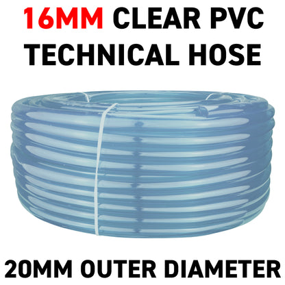 16mm Transparent PVC Technical Hose