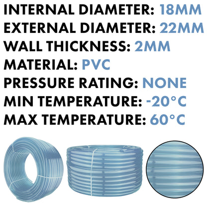 18mm Transparent PVC Technical Hose