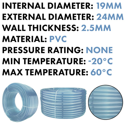 19mm Transparent PVC Technical Hose